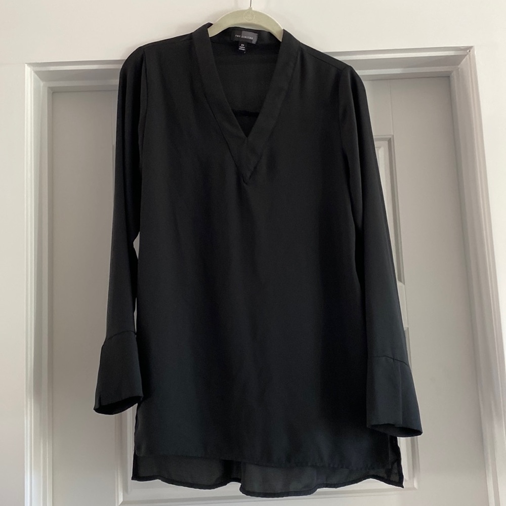 Black tunic blouse. The Limited brand, XS.